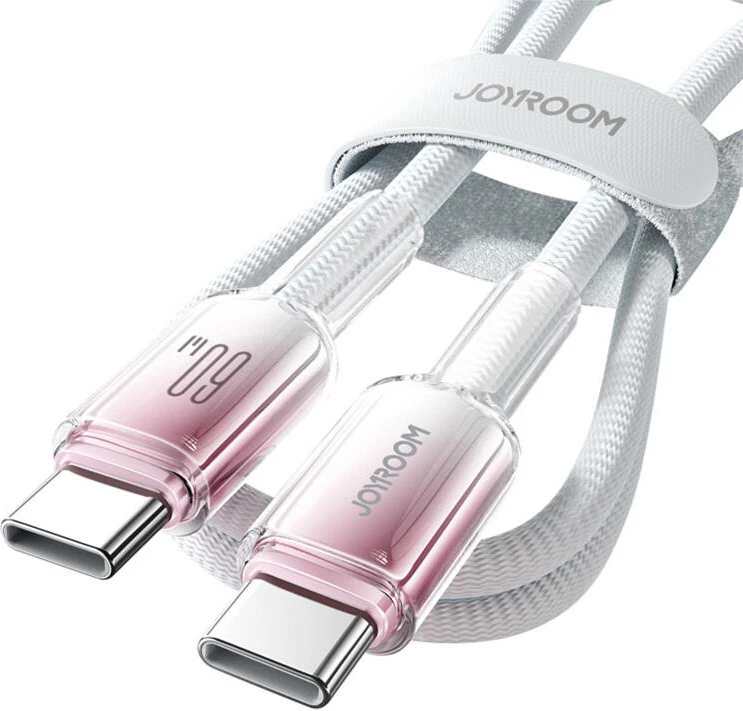 Kabllo USB-C në USB-C Joyroom S-A42, 1.2m, 60W, Bardhë