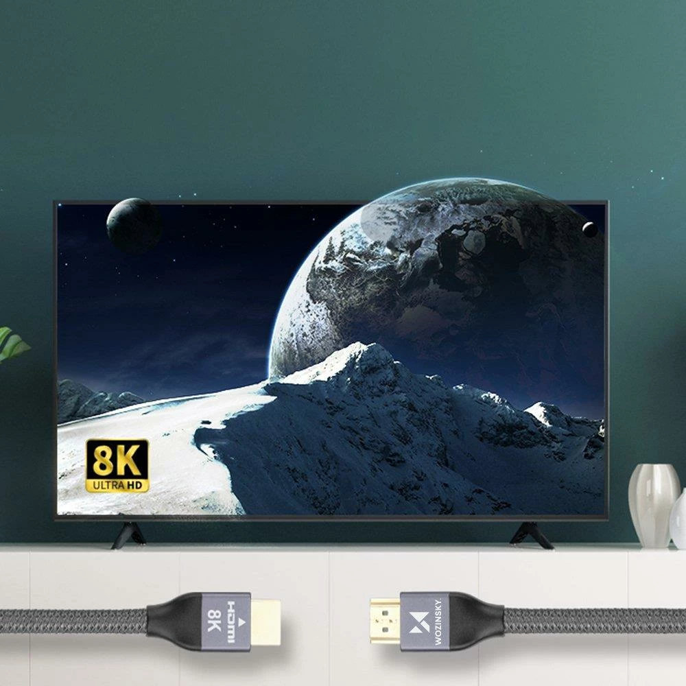 Kabllo HDMI Wozinsky WHDMI-10, 1m, 8K 60Hz, 48Gbps, argjendtë