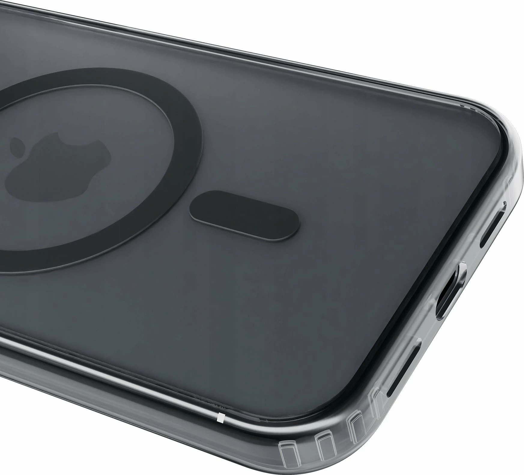 Mbështjellës 3MK Frosty MagCase për Apple iPhone 16, MagSafe, mat, plastikë, i zi