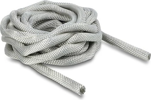 Mëngë gërshetore DeLOCK për ekranim EMV, vetë-mbyllëse, 5 m x 10 mm, argjendtë