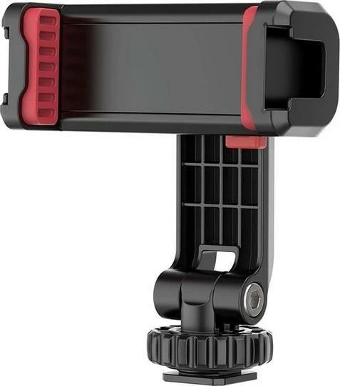 Mbajtës telefoni Ulanzi ST-06S, 1/4" dhe hot shoe ISO, 60-90 mm, rrotullim 360°, i zi