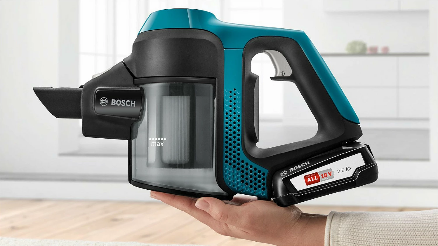 Fshesë me korrent Bosch Unlimited 6 BBS611LAG, 18V 2.5Ah, 2-në-1, Blu