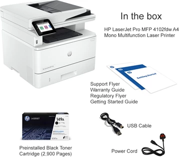 Printer HP LaserJet Pro, MFP 4103fdw, i bardhë
