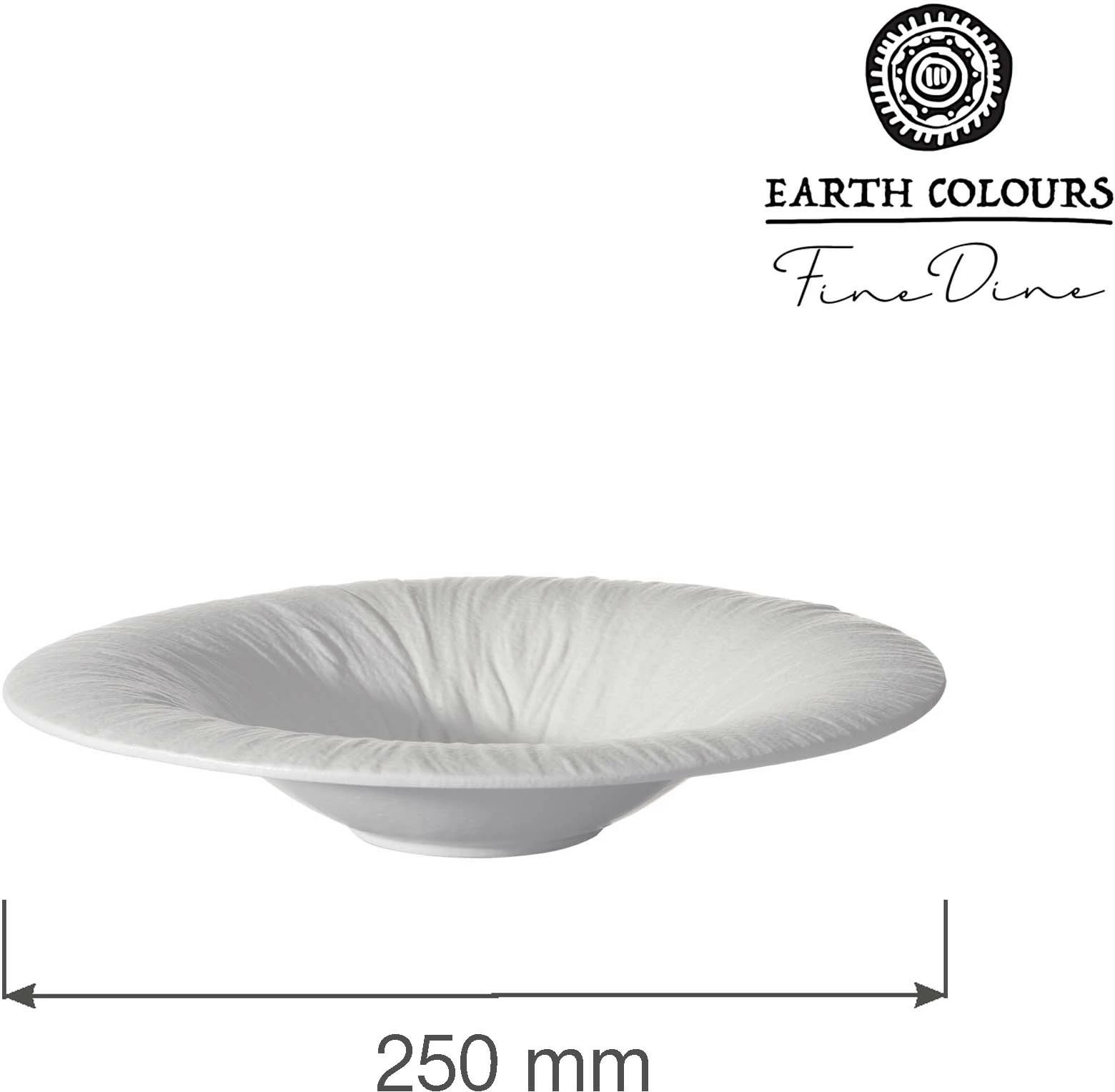 Pjatë për pasta Fine Dine Fiord 250 mm, e bardhë, set 3 copë