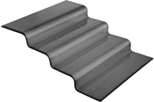 shkallë bufeti me 4 nivele Fine Dine Vetro, qelq 5 mm, 400x350x125 mm, e zezë