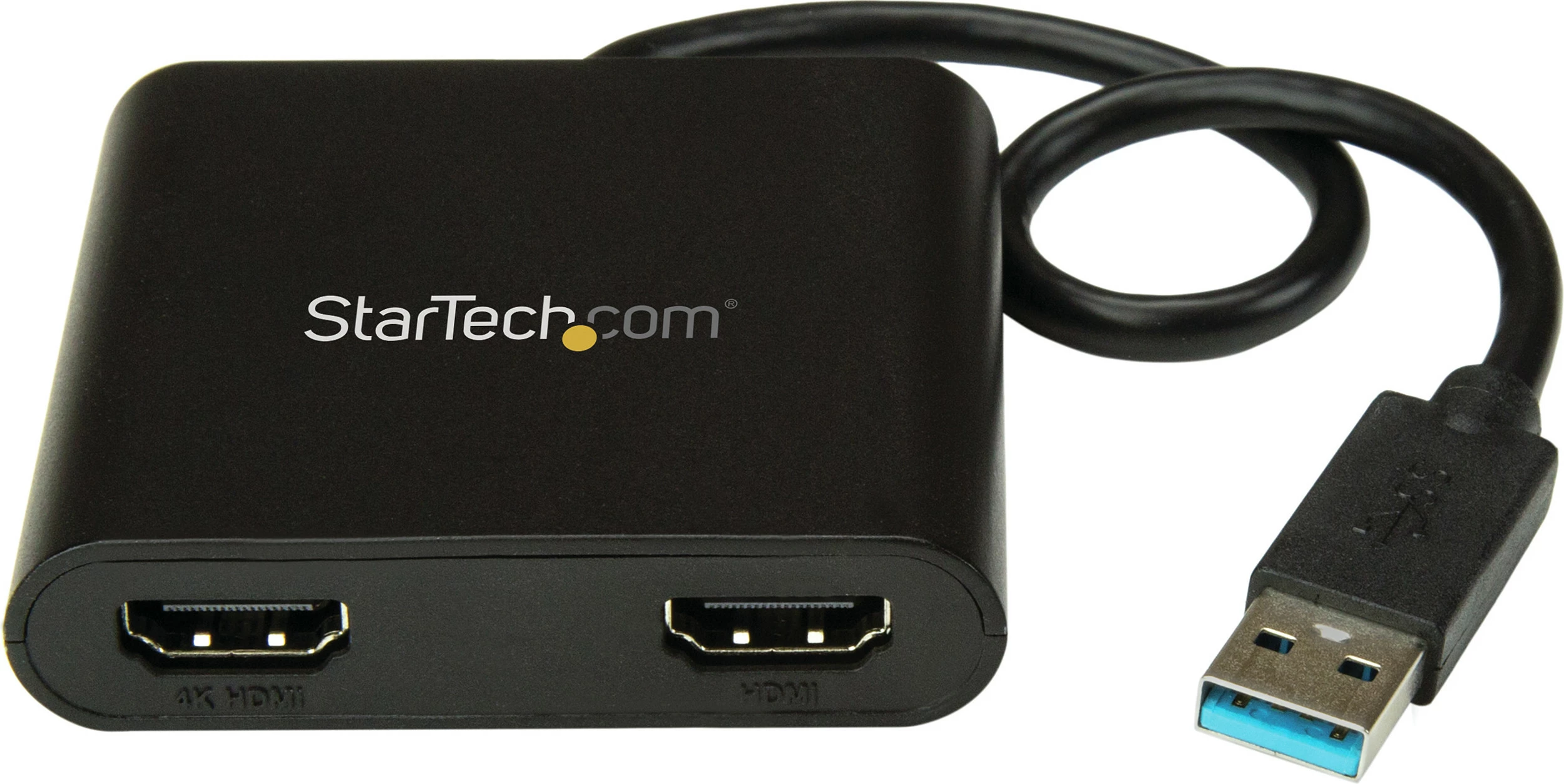 Adapter StarTech USB32HD2, USB 3.0 në 2x HDMI, 4K/30Hz, i zi