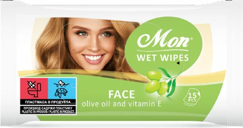 Lecka Wet Wipes Mon Face 15pcs