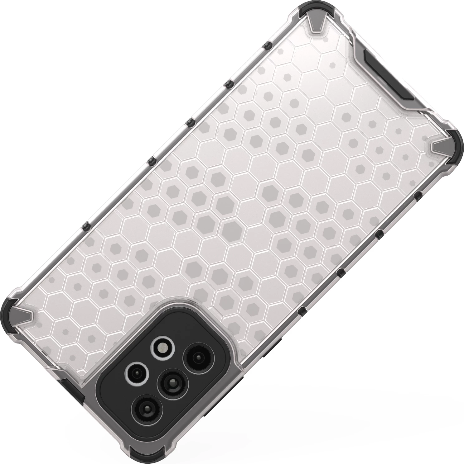Mbështjellës Hurtel Honeycomb për Samsung Galaxy A73, transparent