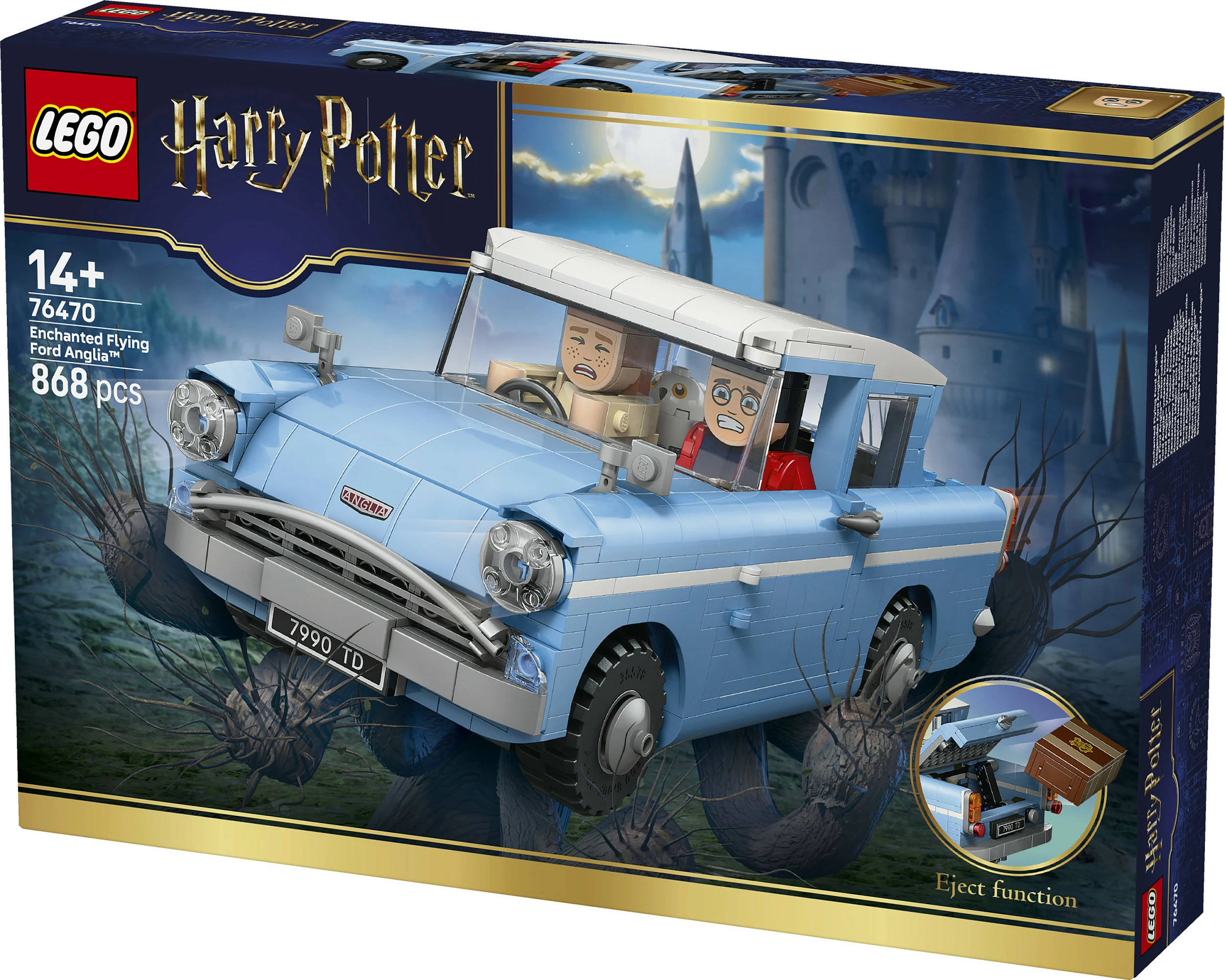 Set ndërtimi LEGO Harry Potter 76470, Enchanted Flying Ford Anglia, 868 copë, multikolor