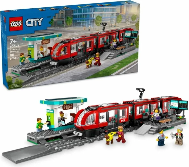 Lego set City tram me stacion