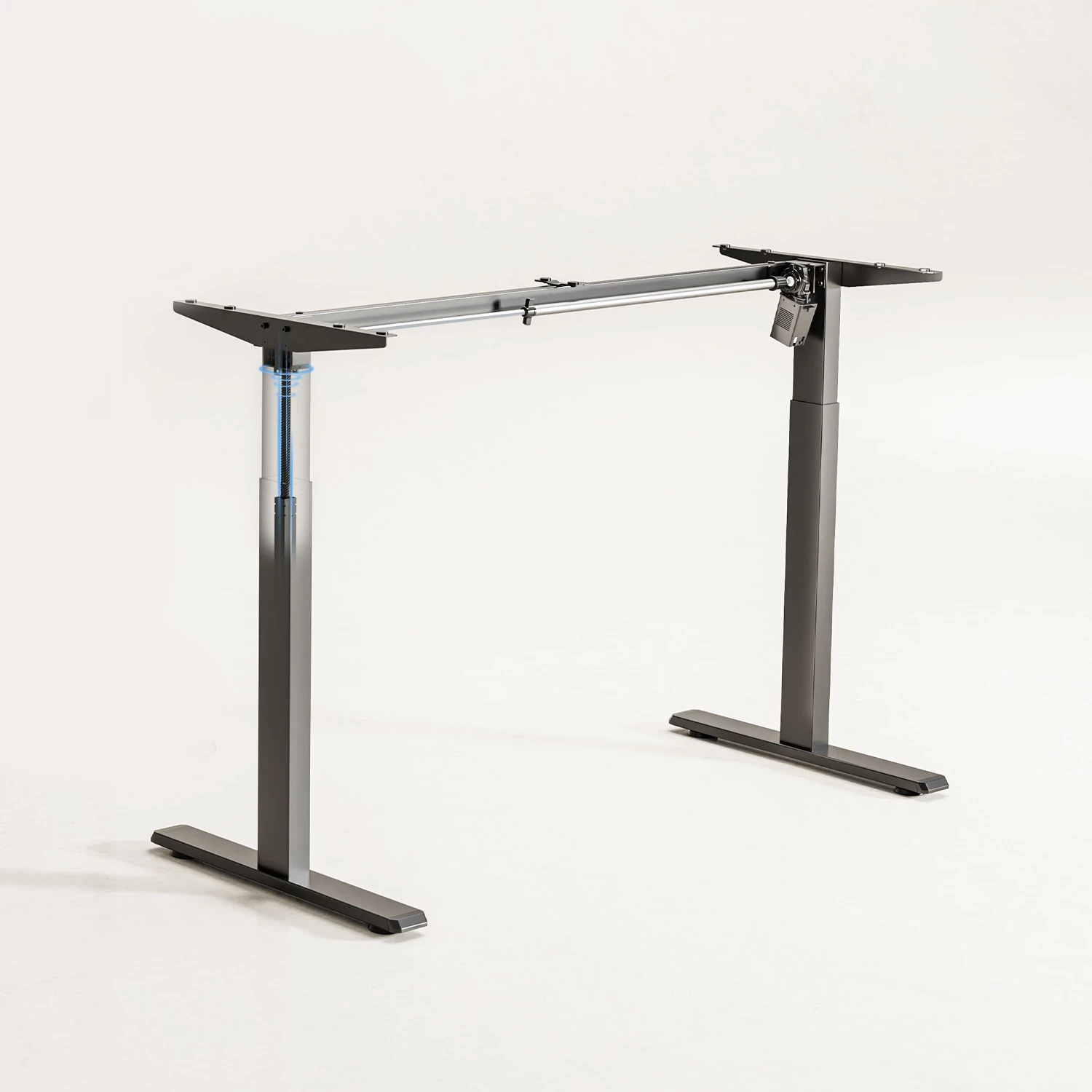 Kornizë tavoline elektrike sit-stand UVI Lite V2, 84-130 cm, 71-119 cm, 80 kg, e zezë mat