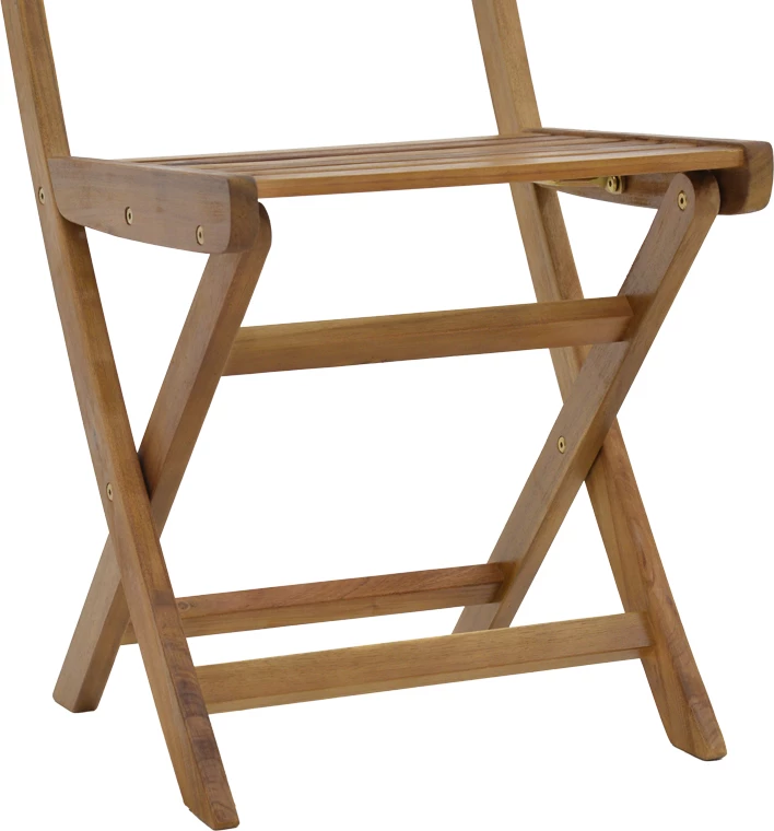 Karrige palosëse prej druri akacie, ngjyrë natyrale, 40x53x82cm