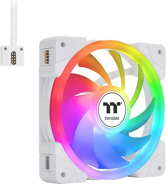 Ftohës ajri Thermaltake SWAFAN EX12 ARGB, 14 cm, 3 copë, Bardhë