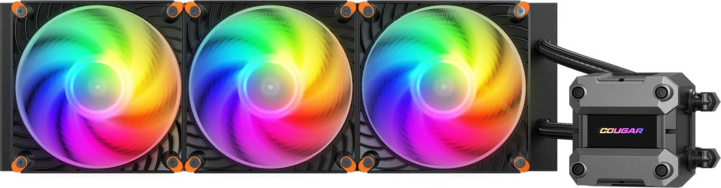 Kasë ftohëse Cougar Poseidon Ultra 360, ARGB, e zezë