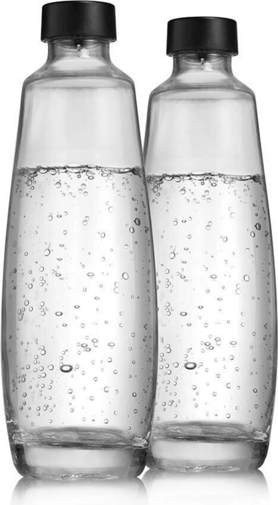 shishe qelqi për gazifikues, SodaStream, 1047202410 DUO, transparente, set 2 copë