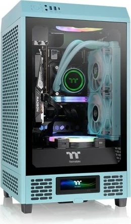Panel LCD Thermaltake për kasë The Tower 200, turquoise
