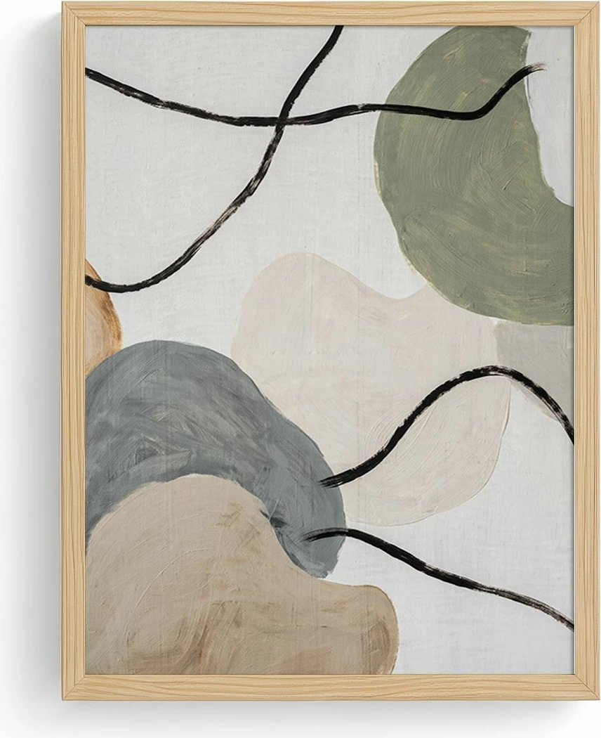 Pikturë dekorative me kornizë MDF, shumëngjyrëshe, Wallity Huhu712, 20x30cm