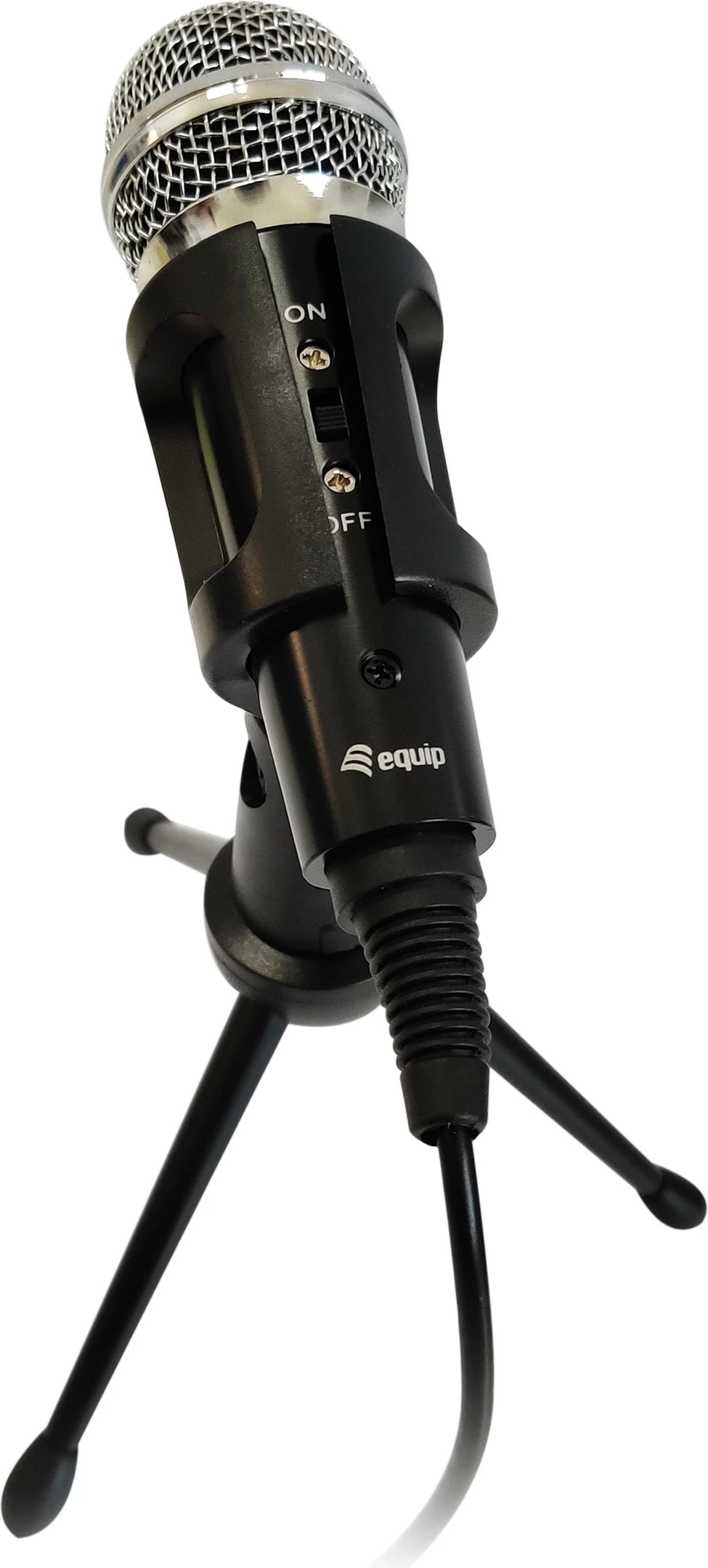 Mikrofon tavoline Equip Mini Desk, me kabllo, 3.5mm, i zi