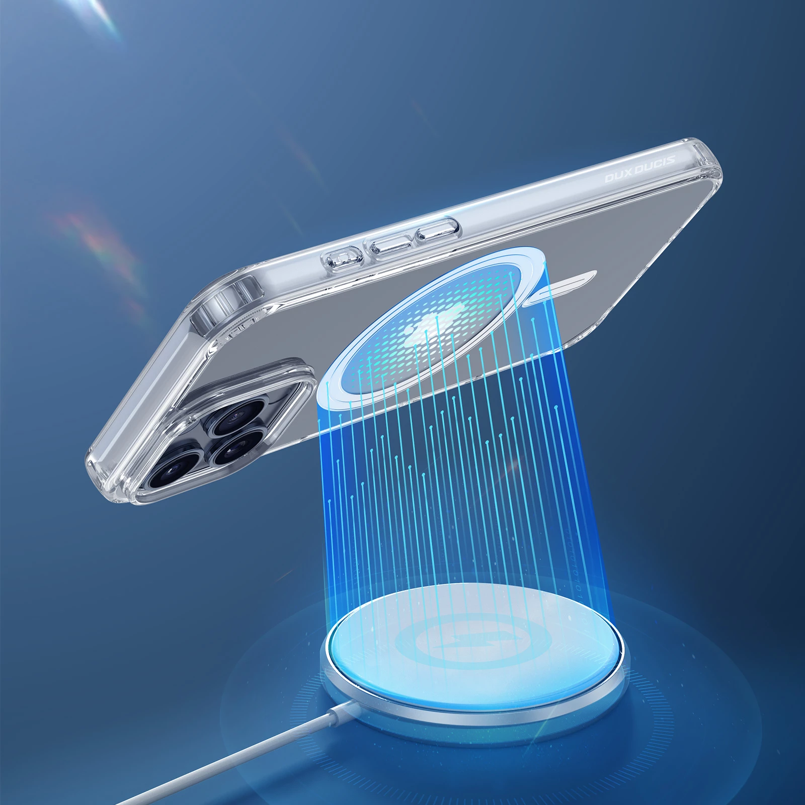 Mbështjellës Dux Ducis Clin Mag për iPhone 16 Pro Max, MagSafe, transparent