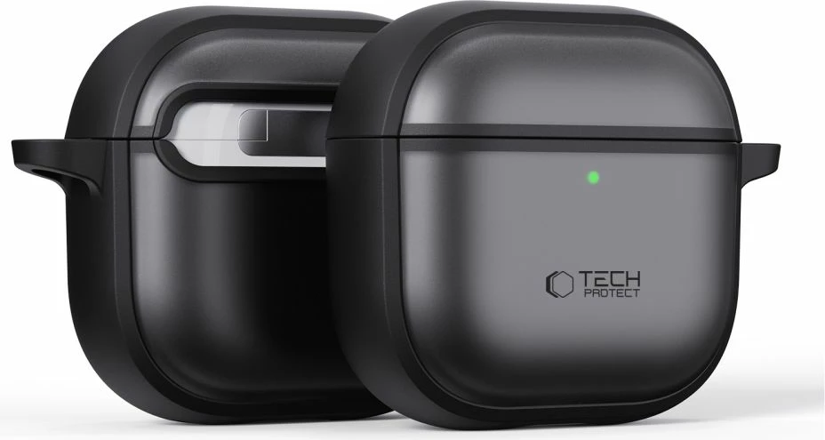 Mbështjellës Tech-Protect Slim Hook për AirPods 4, i zi