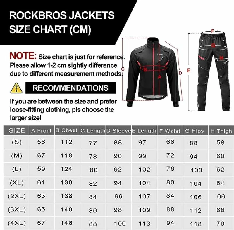 Jakne çiklizmi Rockbros, e zezë