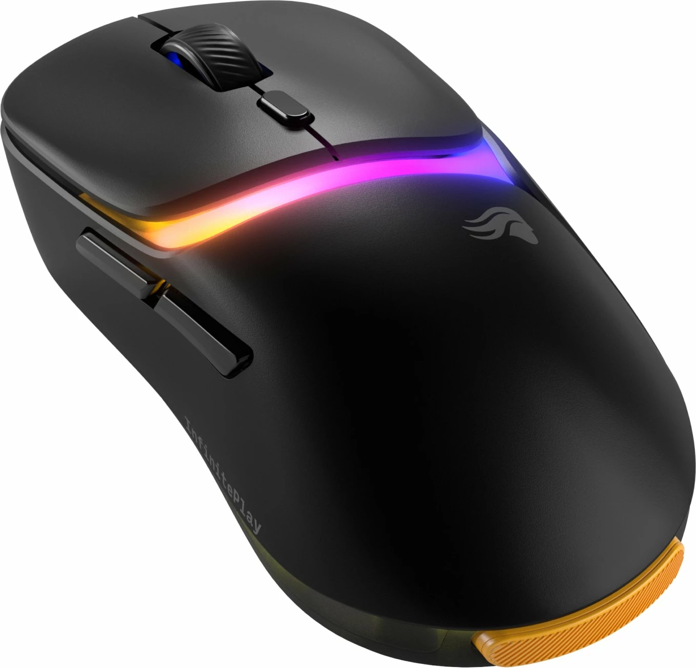 Maus gaming Glorious Model D3 Wireless (GLO-D3-WL-BLK), 30.000 DPI, 8.000 Hz, Bluetooth/2.4GHz/USB, RGB, 6 butona, i zi