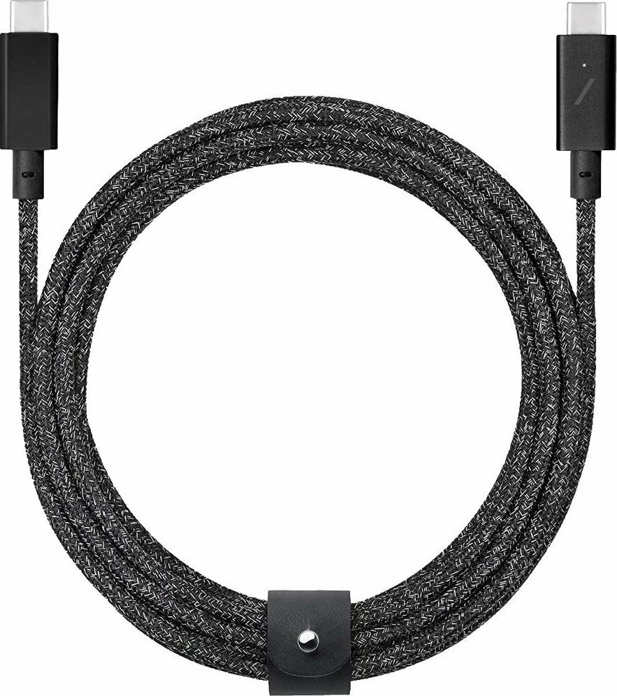 Kabllo USB-C në USB-C Native Union Belt Cable Type-C-C-Pro 2.4 m 240W PD 3.1, e zezë
