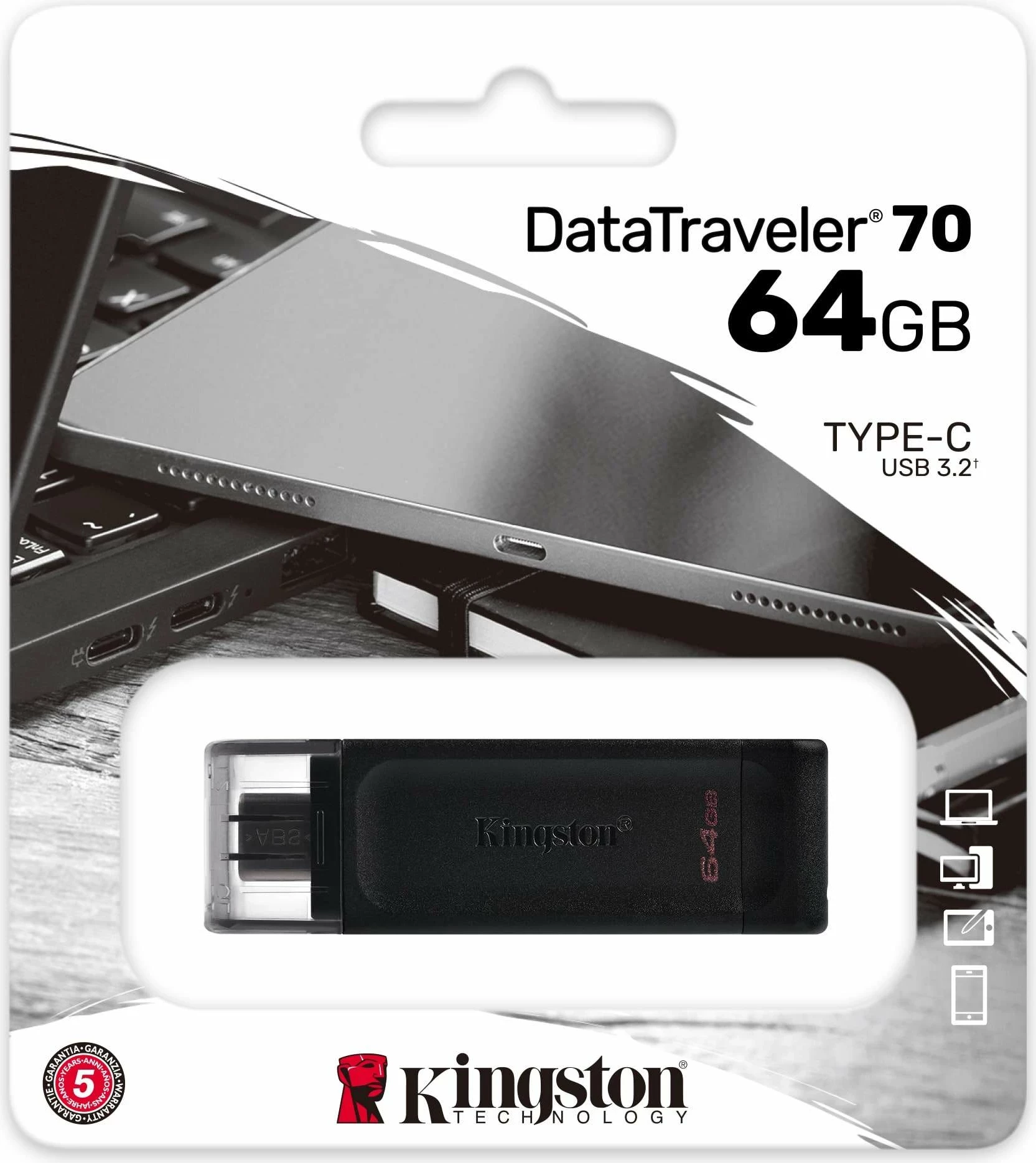 USB Kingston DataTraveler 70 64GB USB-C