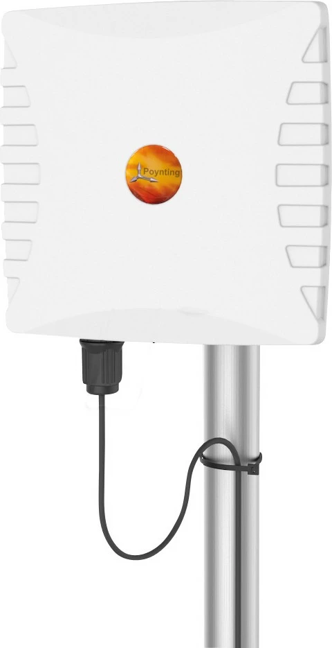 Antenë Poynting Wi-Fi A-WLAN-060-V1, 18dBi, Dual-Band, e bardhë