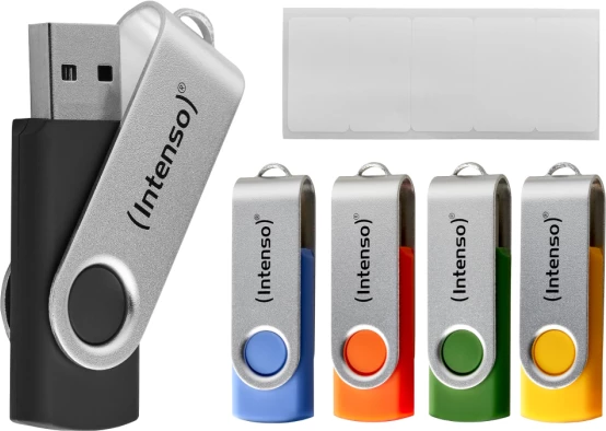 USB stik Intenso Basic Line Multipack 64GB USB 2.0, 5 copë, shumëngjyrëshe