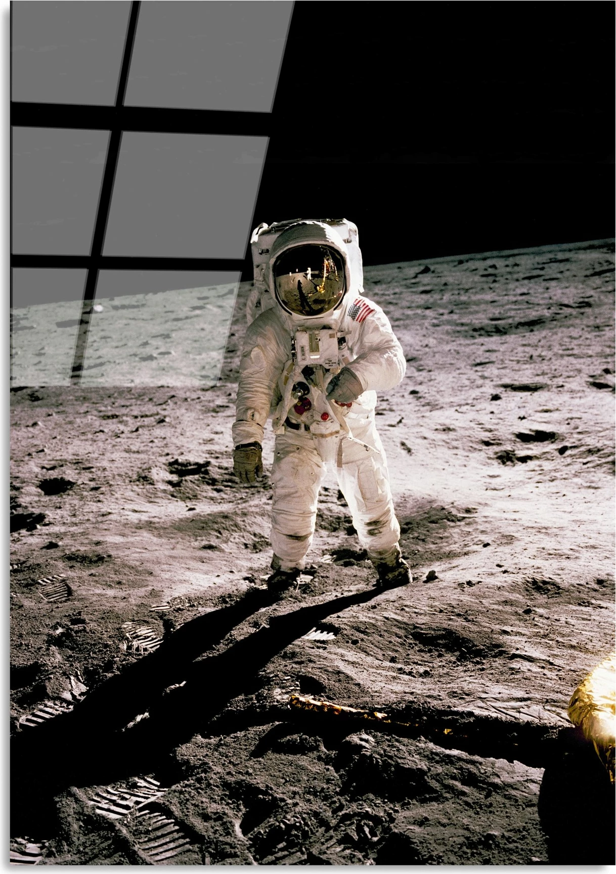 Pikturë dekorative prej xhami të temperuar, astronaut, shumëngjyrëshe, UV-196, 70x100cm