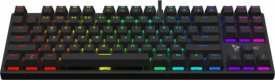 Tastierë mekanike gaming Savio Tempest X2 Outemu Brown, TKL 80%, RGB, USB, US layout, e zezë