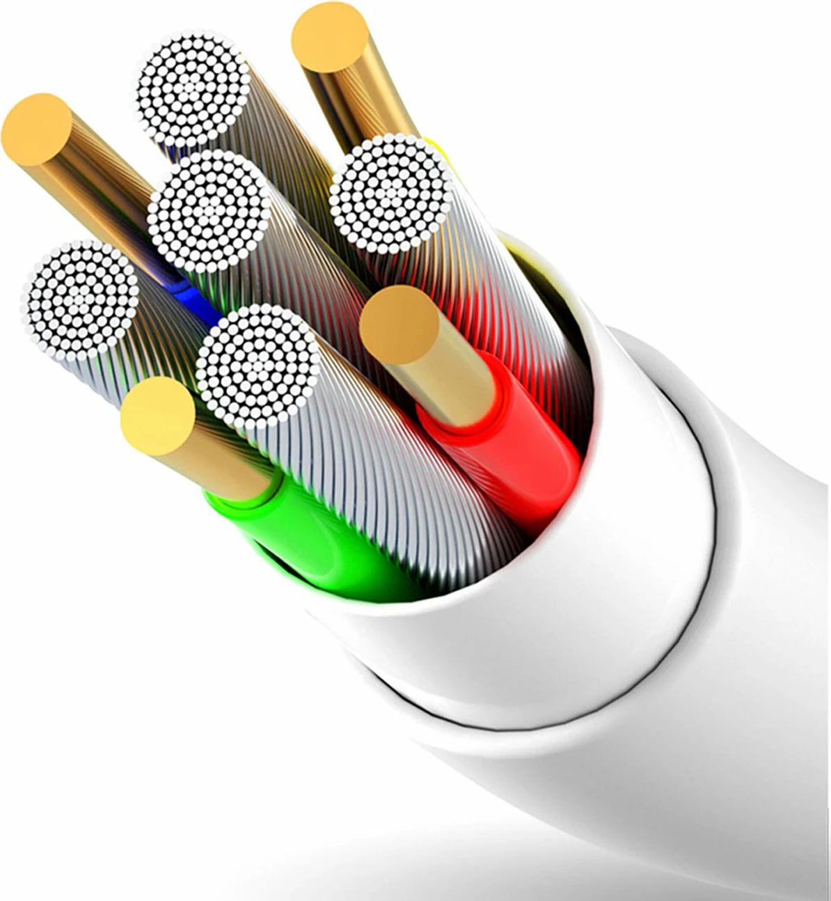 Kabllo Dudao L2L, USB-A në Lightning, 2m, 3A, Bardhë