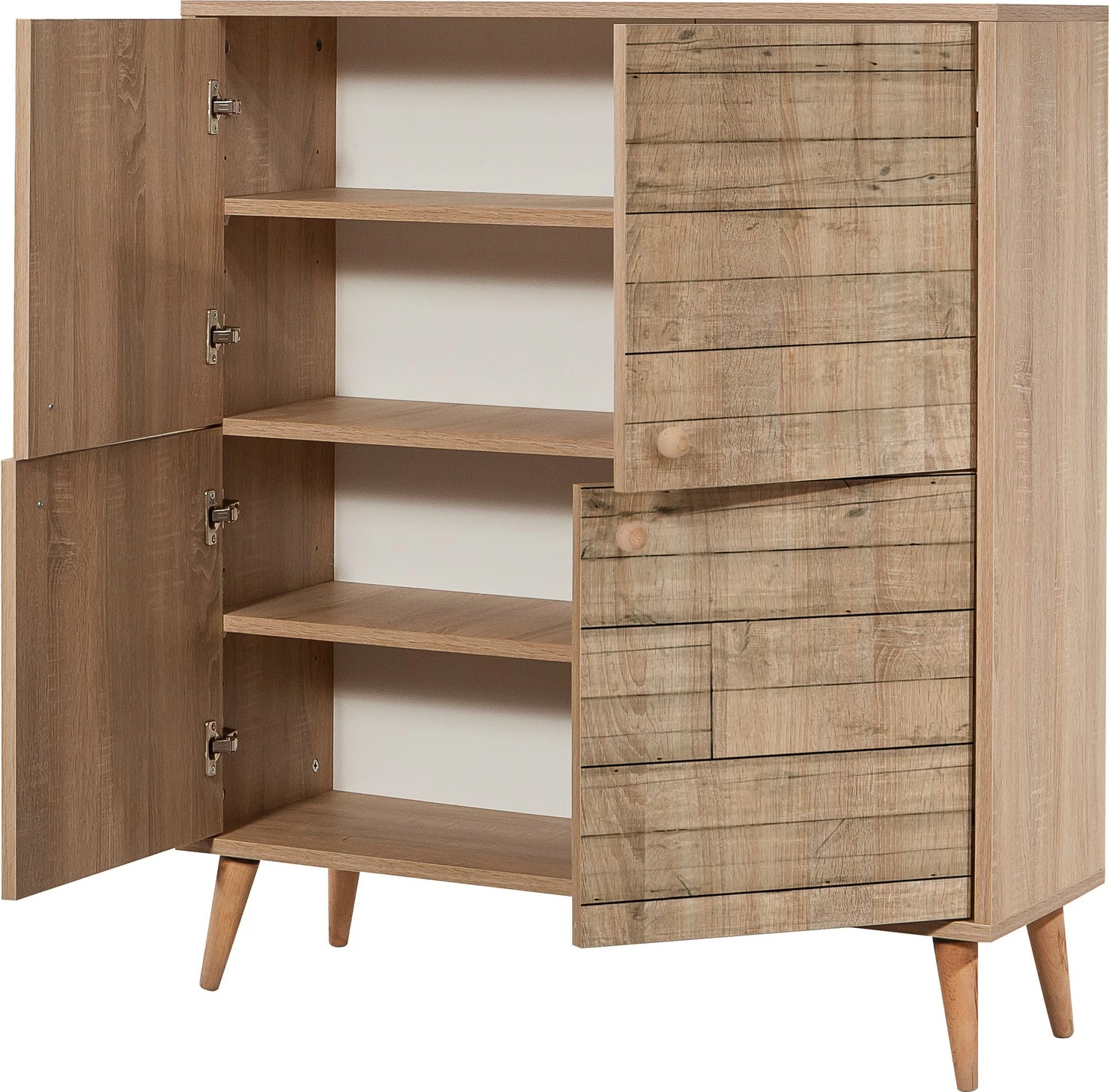 Dollap multifunksional Hanah Home, Multilux - 728, ngjyrë lisi Sonoma