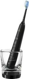 Furçë dhëmbësh elektrike, Philips, Sonicare DiamondClean 9000 HX9914/57, 4 moda 3 intensitete, BrushSync, sensor presioni, aplikacion, set me 2 doreza, zezë dhe bardhë