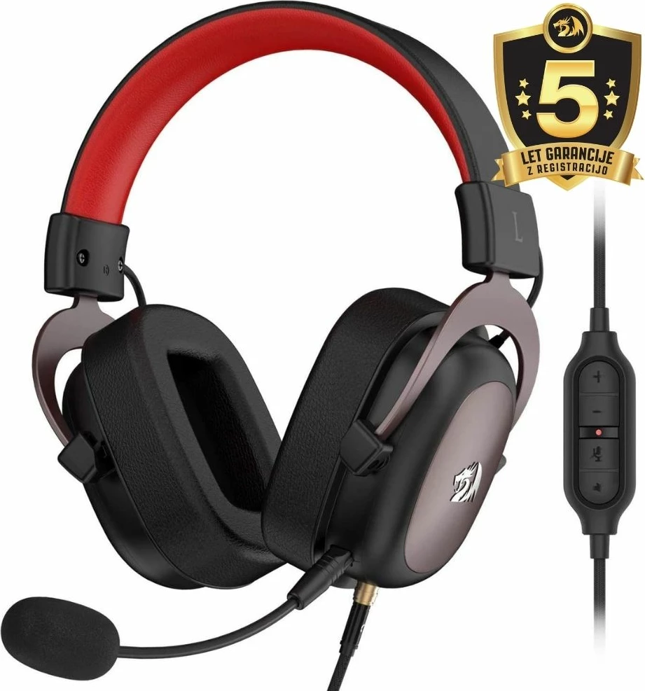 Kufje gaming Redragon Zeus 2 H510-1, 7.1 surround, me mikrofon, me kabllo, të zeza