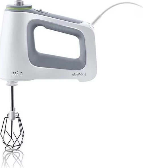 Mikser dore Braun MultiMix 5 HM5137WH, 750W, 9 shpejtësi, bardhë-gri