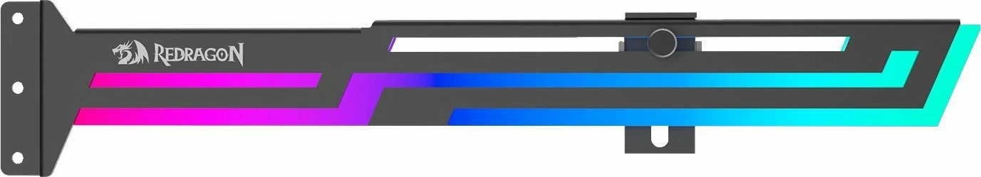 Mbajtës për kartelë grafike Redragon RD-GCP03 me RGB, metal, i zi
