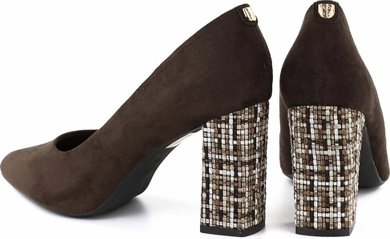 Këpucë elegante femrash LEONE Sergio Leone PB216, çokollatë