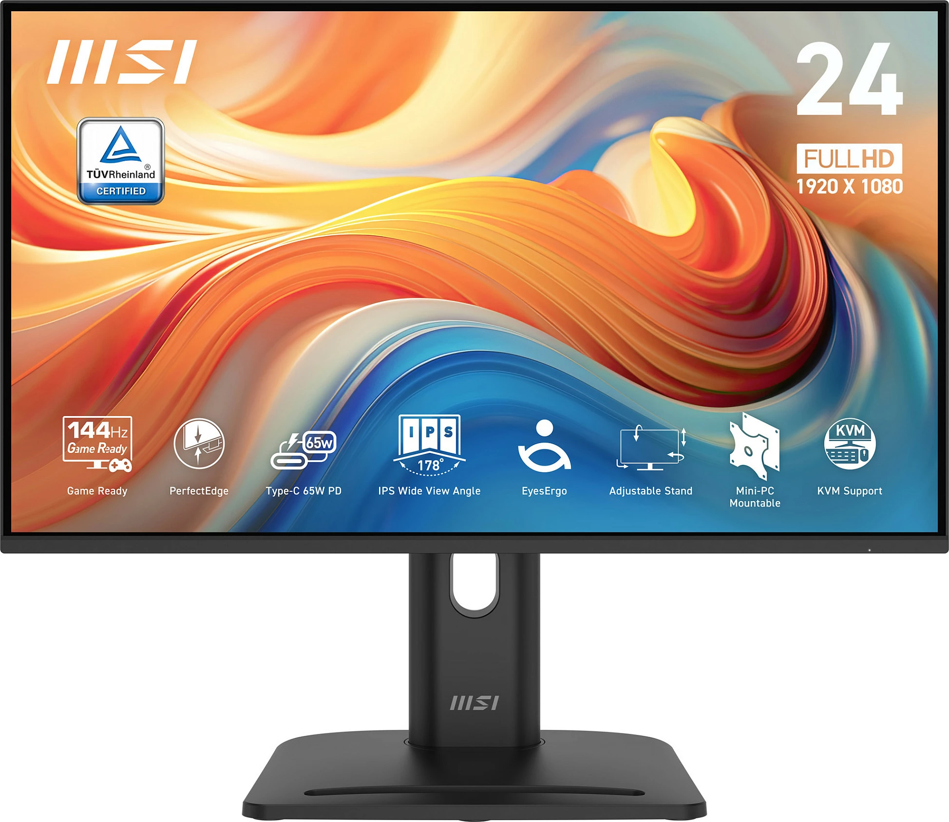 Monitor MSI PRO MP245PHG E14, 23.8" IPS Full HD, 144Hz, 1ms, HDR Ready