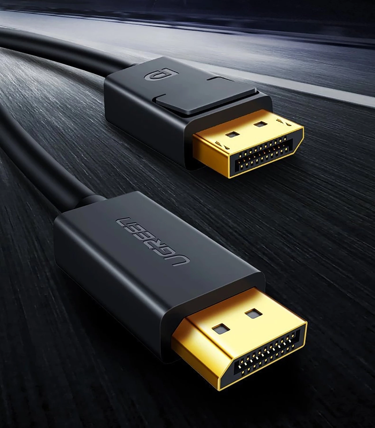 Kabllo DisplayPort Ugreen DP102 10211, 2m, 4K, e zezë