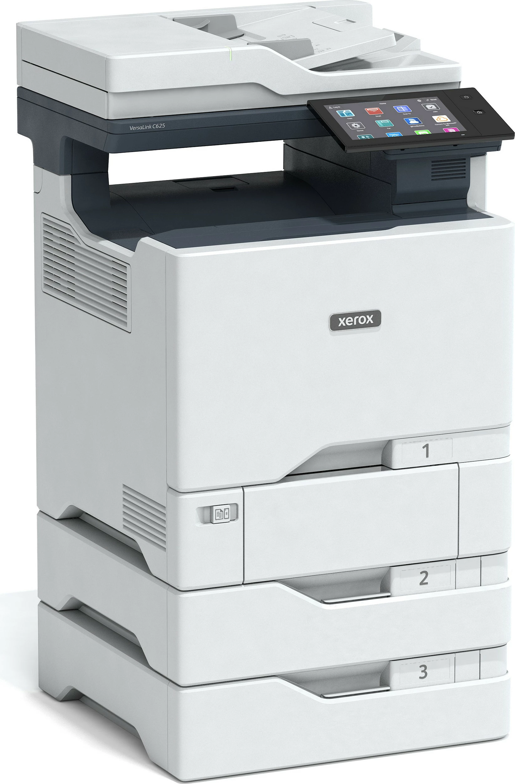 Printer multifunksional Xerox VersaLink C625DN, kolor, USB/LAN, skanim & printim duplex, gri/kaltër