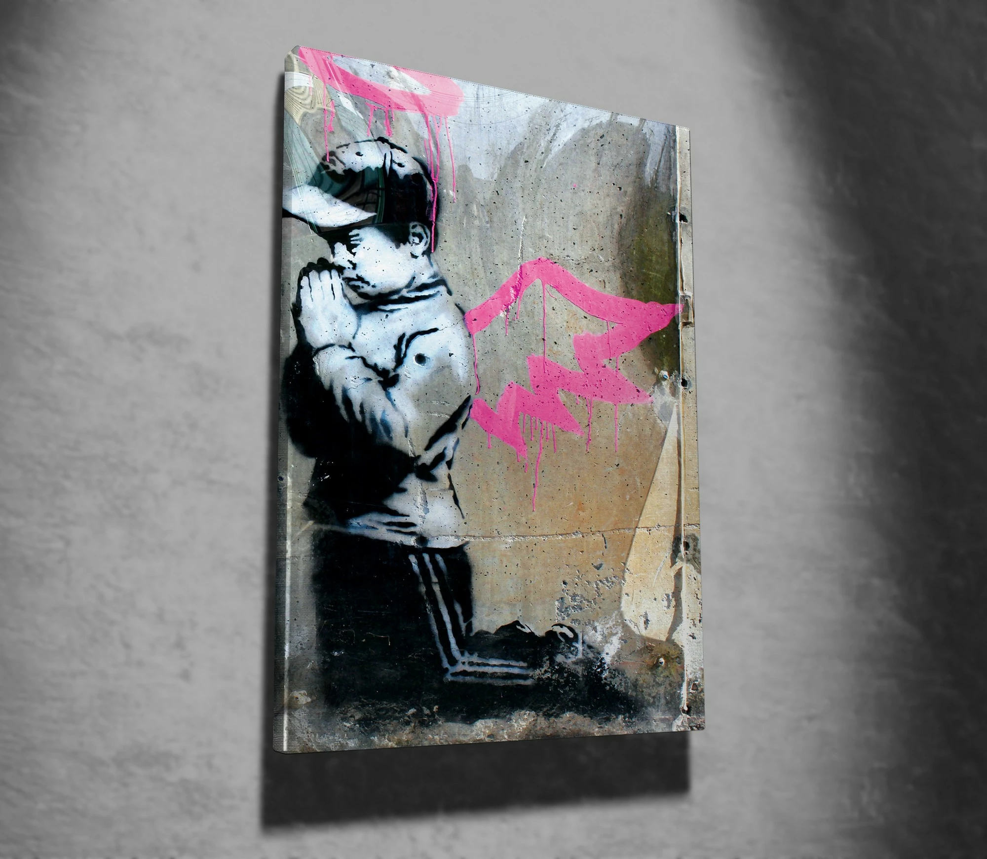 Pikturë dekorative në kanavacë, Banksy, shumëngjyrëshe, WY20, 50x70cm