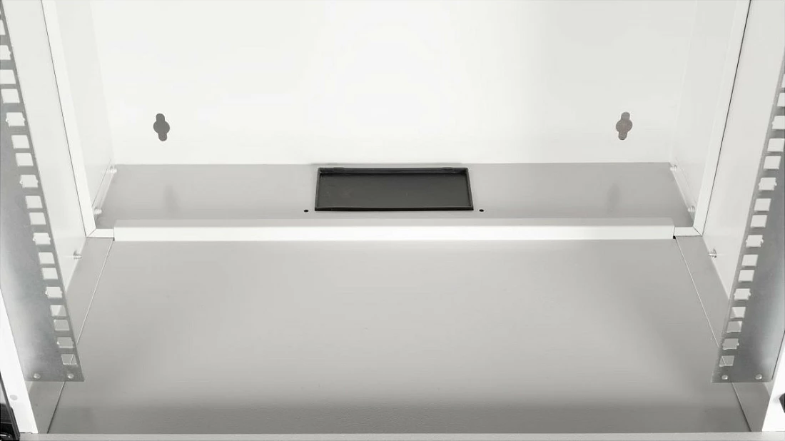 Kabinet muri 19" EQUIP ECO, 7U, 540x400mm, derë xhami e temperuar, gri e çelët