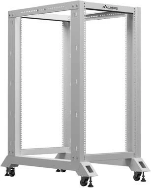 Raft i hapur serverik, Lanberg OR01-6022-S, 19" 22U 600x1000, kapacitet 600 kg, gri