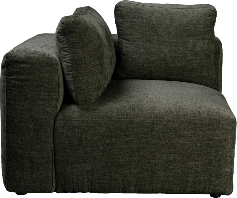 Fotelë këndore BOX me krah të kthyeshëm, ngjyrë ulliri, 107x107x85