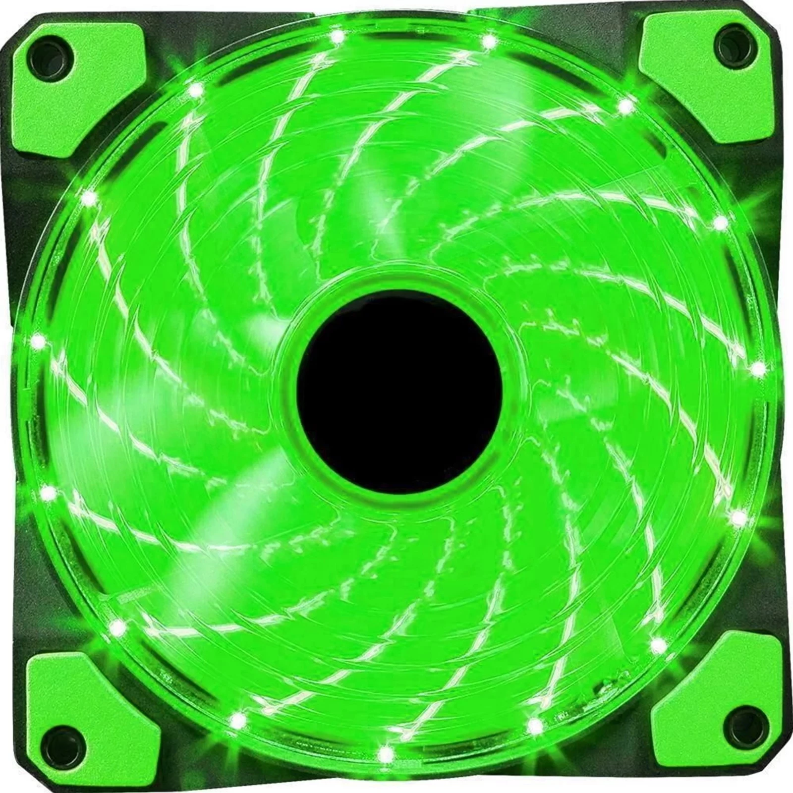 Ventilator kasë PC Marvo FN-10GN 120mm LED 3-PIN/4-PIN gjelbër