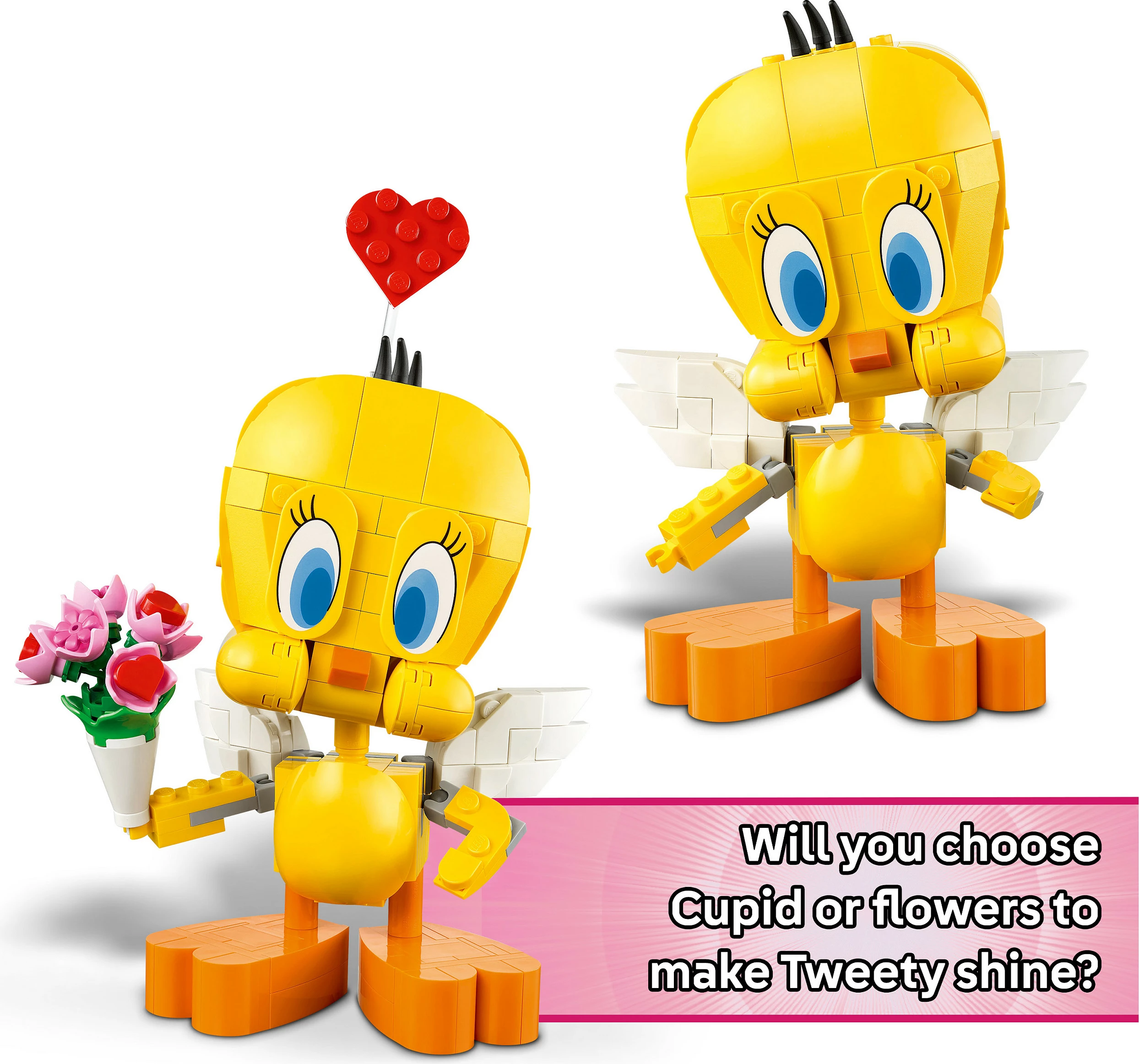 Set ndërtimi LEGO Iconic Sweetheart Tweety Bird 40824, 412 pjesë, 12+, shumëngjyrësh