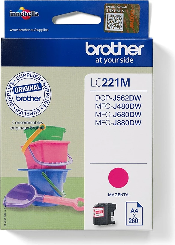 Toner Brother LC221M magenta, 260 faqe