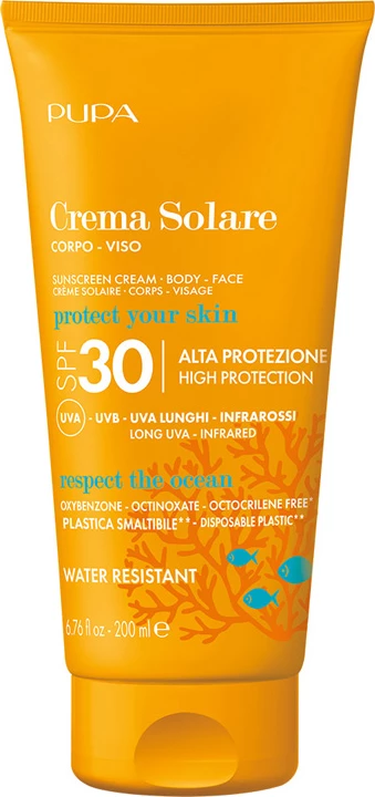 Pupa Sunscreen Cream Body Face SPF30 200ml